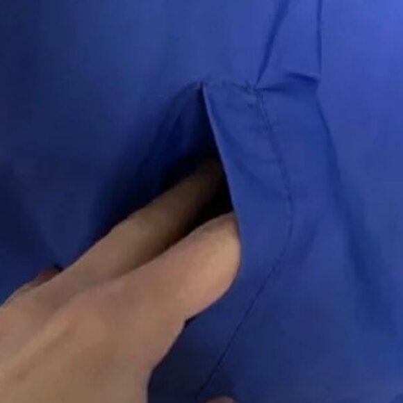 Victoria Secret Pink Logo Blue Ombre Snap Front Jacket with Collar & Pockets - Picture 5 of 7